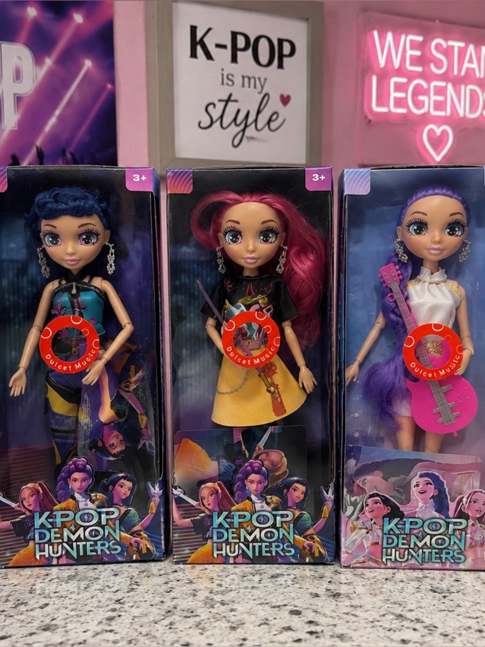 KPOP Demon Hunters Zoey, Rumi & Mari Singing Dolls Set of 3 Brand New in Box